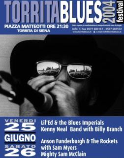 Poster Blues del Torrita Blues Festival 2004